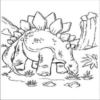 Раскраски с динозаврами - Лейла