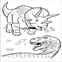 Раскраски с динозаврами - Блум