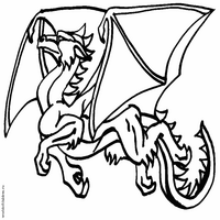 Раскраски с драконами - спокойный полет