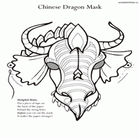 Раскраски с драконами - голова ушастая