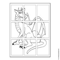 Раскраски с драконами - в окне