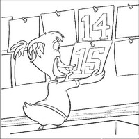 Раскраски с героями из мультфильма Цыпленок Цыпа (Chicken Little) - счет