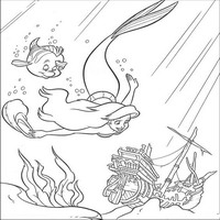 Раскраски с героями из мультфильма Русалочка (The Little Mermaid) - за новыми находками