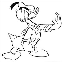 Раскраски с героями из мультфильма Дональд Дак (Donald Fauntleroy Duck) - стоп