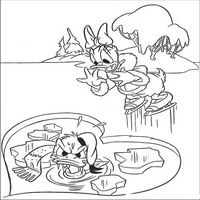 Раскраски с героями из мультфильма Дональд Дак (Donald Fauntleroy Duck) - перестарался