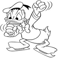 Раскраски с героями из мультфильма Дональд Дак (Donald Fauntleroy Duck) - злость