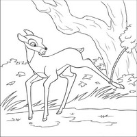Раскраски с героями из мультфильма Бемби 2 (Bambi 2) - ловушка