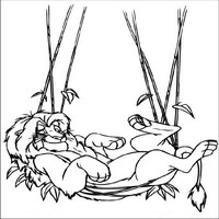 Раскраски с героями из мультфильма Король лев (The Lion King) - Акуна матата