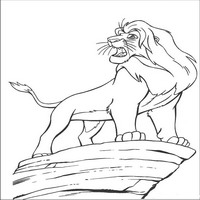 Раскраски с героями из мультфильма Король лев (The Lion King) - возвращение короля