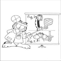 Раскраски с героями по мотивам фильма Гарфилд (Garfield) - рекомендации врача