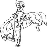Раскраски для малышей - конный спорт