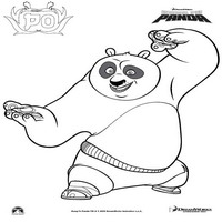 Раскраски с героями по мотивам Кунг-фу Панда (Kung Fu Panda) - По
