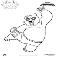 Раскраски с героями по мотивам Кунг-фу Панда (Kung Fu Panda) - ия