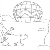 Маленький полярный медвежонок (Little Polar Bear) - воздушнфй шар близко
