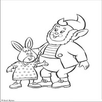 Раскраски с героями по мотивам историй про Нодди (Noddy) - зайка