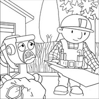 Раскраски с героями по мотивам историй про Боб-строитель (Bob the Builder) - план