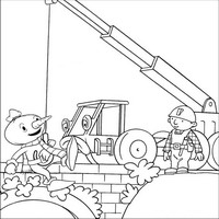 Раскраски с героями по мотивам историй про Боб-строитель (Bob the Builder) - подъем