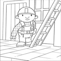 Раскраски с героями по мотивам историй про Боб-строитель (Bob the Builder) - лестница