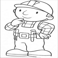 Раскраски с героями по мотивам историй про Боб-строитель (Bob the Builder) - боб