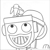 Раскраски с героями по мотивам историй про Боб-строитель (Bob the Builder) - прица и миксер