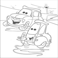 Раскраски с героями из мультфильмов Тачки (Cars) - бобельшики на пидстопе