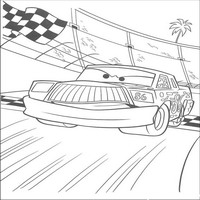 Раскраски с героями из мультфильмов Тачки (Cars) - Чико Хикс