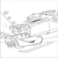 Раскраски с героями из мультфильмов Тачки (Cars) - друзья