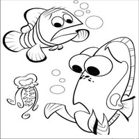 Раскраски с героями из мультфильма В поисках Немо (Finding Nemo) - медуза пуся