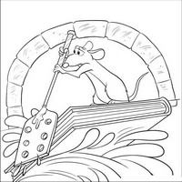 Раскраски с героями из мультфильма Рататуй (Ratatouille) - Реми потерялся
