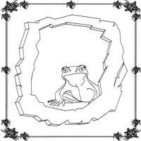 Раскраски по мотивам сказки Царевна лягушка - лягушка