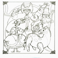 Раскраски с персонажами Щелкунчик - дядя волшебник