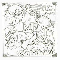 Раскраски с персонажами Щелкунчик -  пир крыс