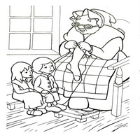Раскраски с персонажами Снежная Королева - бабушка