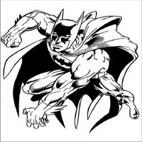 Раскраски с Бэтмэном (Batman) - Бэтмэн защитник мира