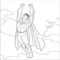 Раскраски с Супермэном (Superman) - вверх