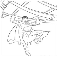 Раскраски с Супермэном (Superman) - супер сила