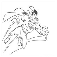 Раскраски с Супермэном (Superman) - быстрыё полёт