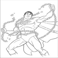 Раскраски с Супермэном (Superman) - суперсила героя