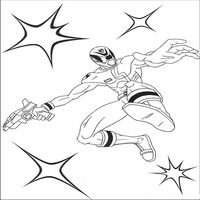 Раскраски с героями Могучими ренджерами (Power Rangers) - звёздный приём