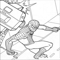 Раскраски с Человеком-пауком (Spider-Man) - падение