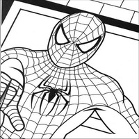Раскраски с Человеком-пауком (Spider-Man) - в маске