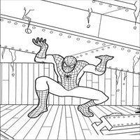 Раскраски с Человеком-пауком (Spider-Man) - остановить разрушение