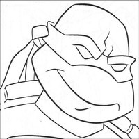 Раскраски с Черепашками-ниндзя (Teenage Mutant Ninja Turtles, TMNT) - портрет