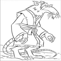 Раскраски с Черепашками-ниндзя (Teenage Mutant Ninja Turtles, TMNT) - Крысиный Король 