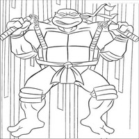 Раскраски с Черепашками-ниндзя (Teenage Mutant Ninja Turtles, TMNT) - отажение атаки